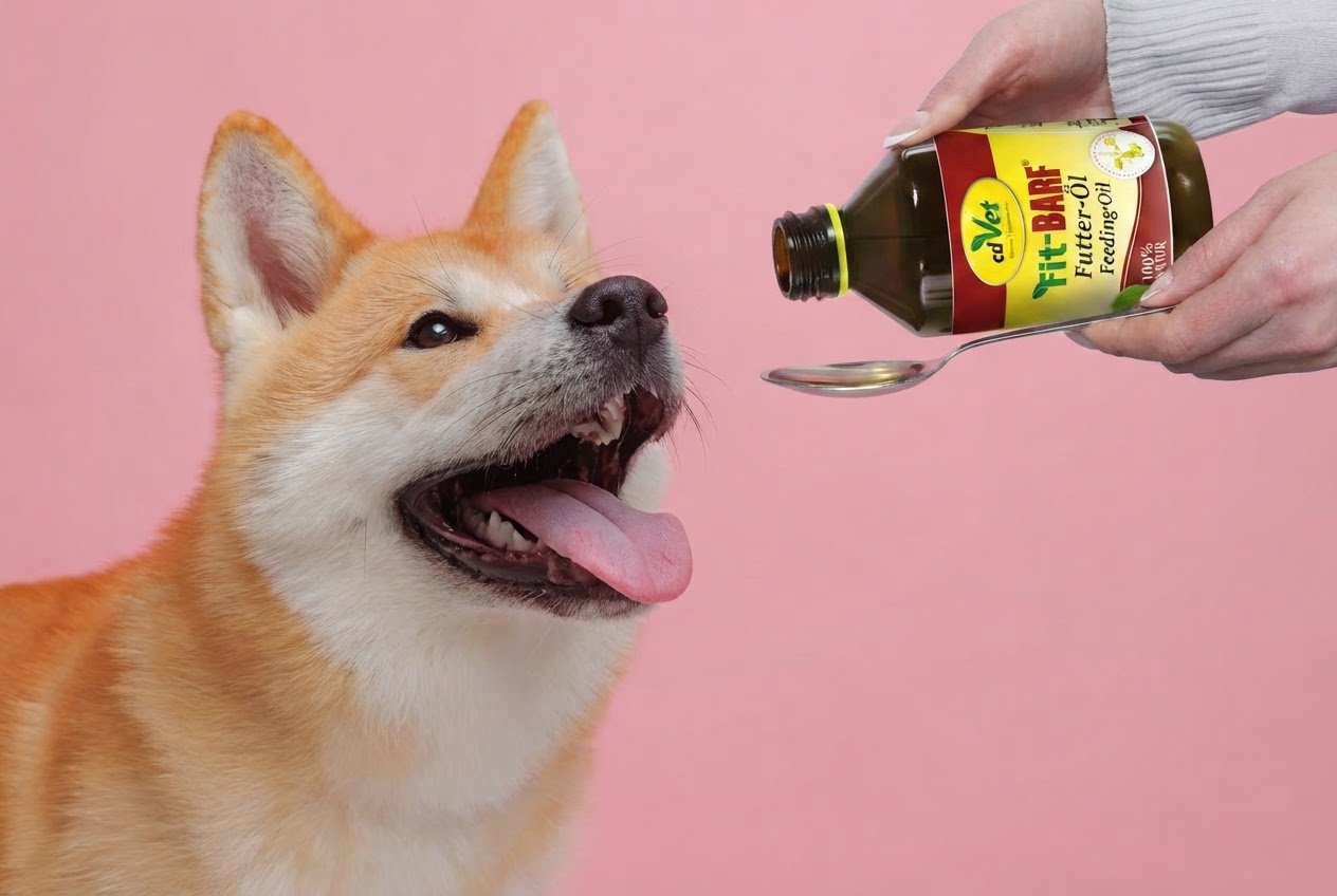 hund, tier, öl, fischöl, behandlung