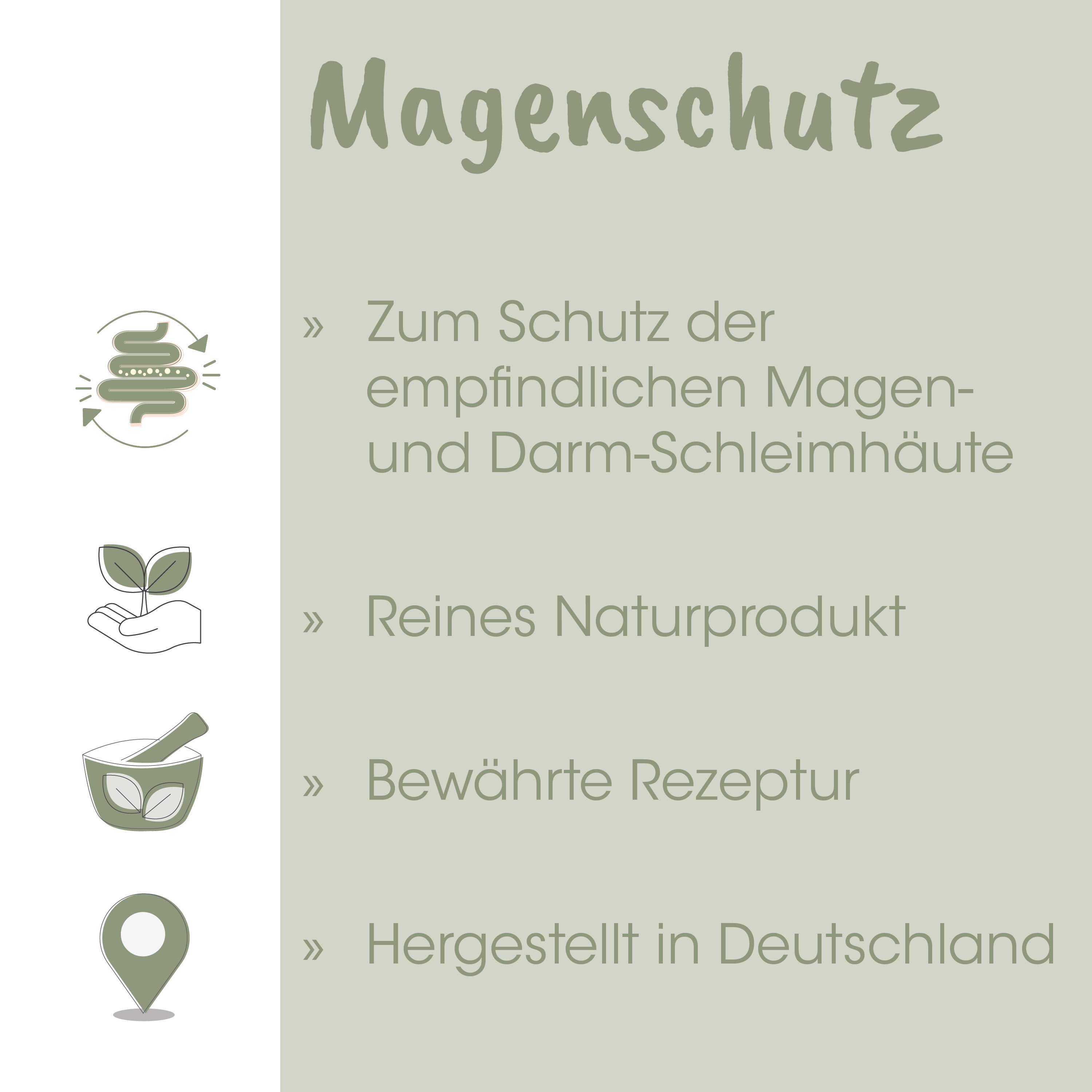 Magenkapsel, Magenschutz, Naturprodukt, Kräuterrezept, Gebackene Rezeptur