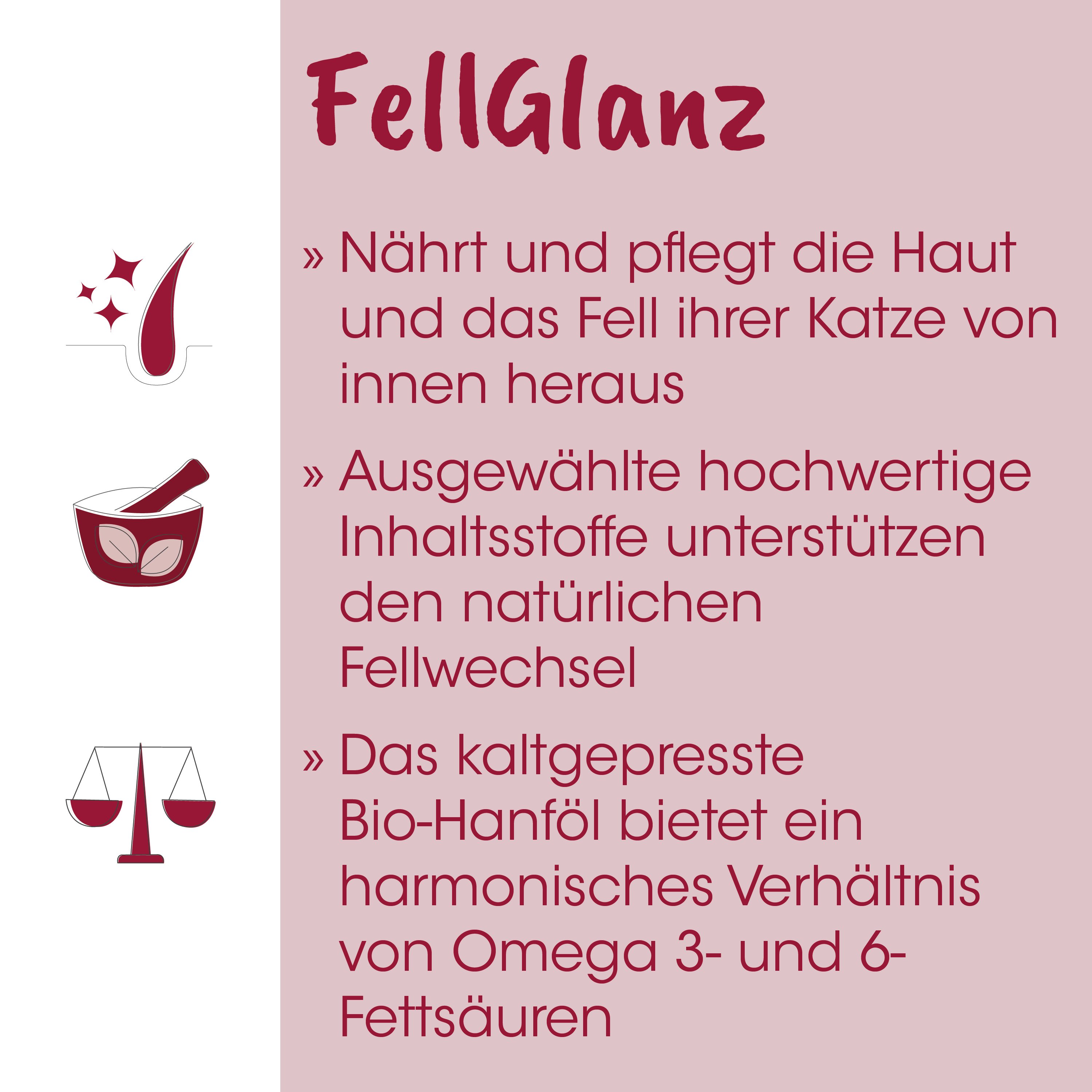 Kardamom?, Das Korn?, Fell Gallanz?, Bildtext?, Hautpflege?