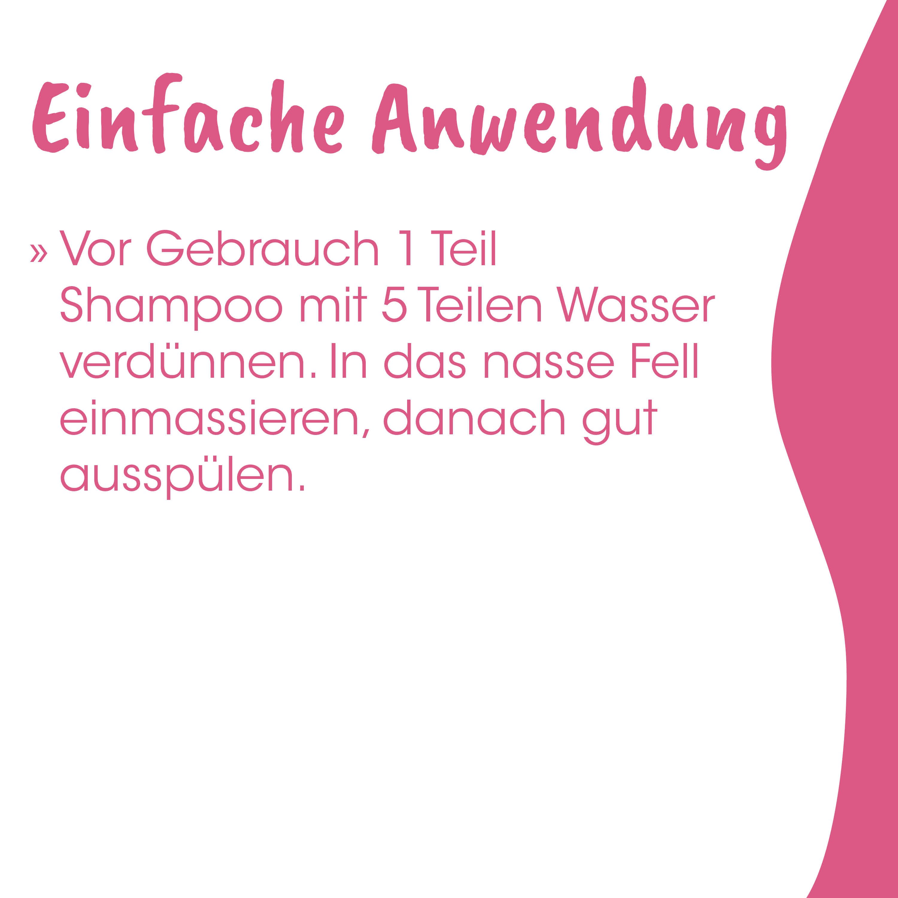 Shampoo, Shampoo-Verpackung, Wasserverdünnung, Anleitung, Einfach Anwendung