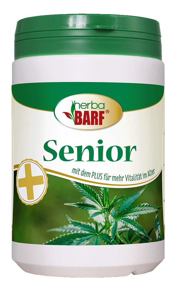 Senior, Herba Barf, Multivitamin, Cannabis leaf, Supplement bottle