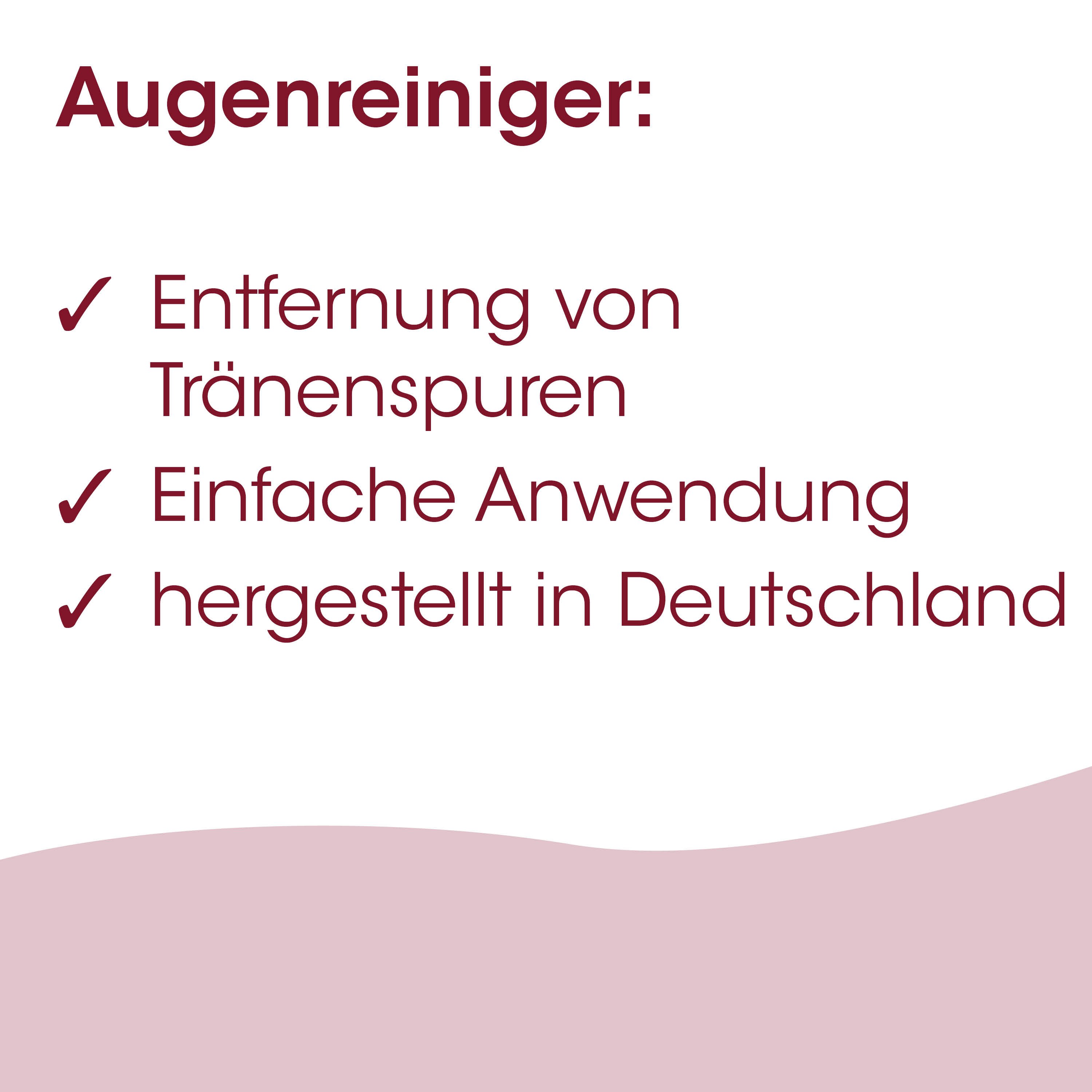 Gebrauchsartikel, Augenreiniger, Tränenpflecken, Entfernung, Deutschland