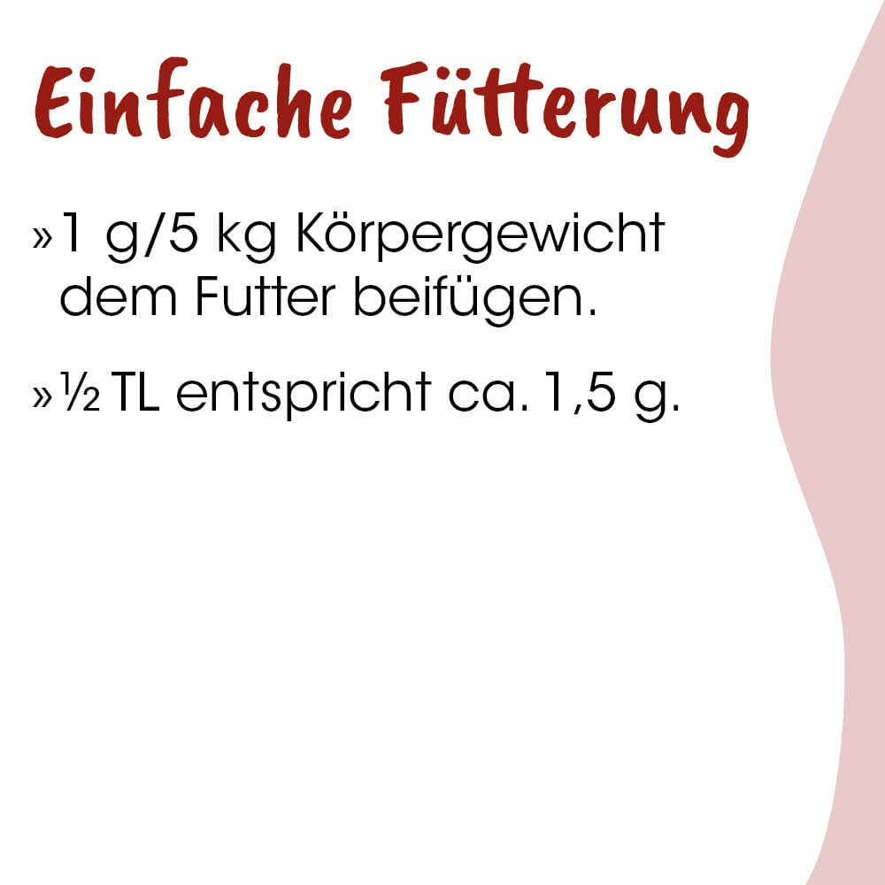 Futterbox, Hundefutter, Körner, Größe 1kg, Beifügen