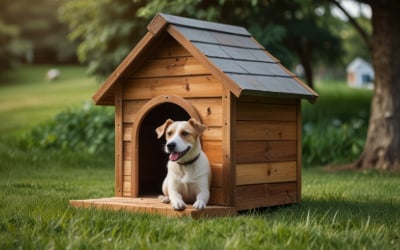 Hundehütte, Höhle, Drinnen, Zwinger, Hund