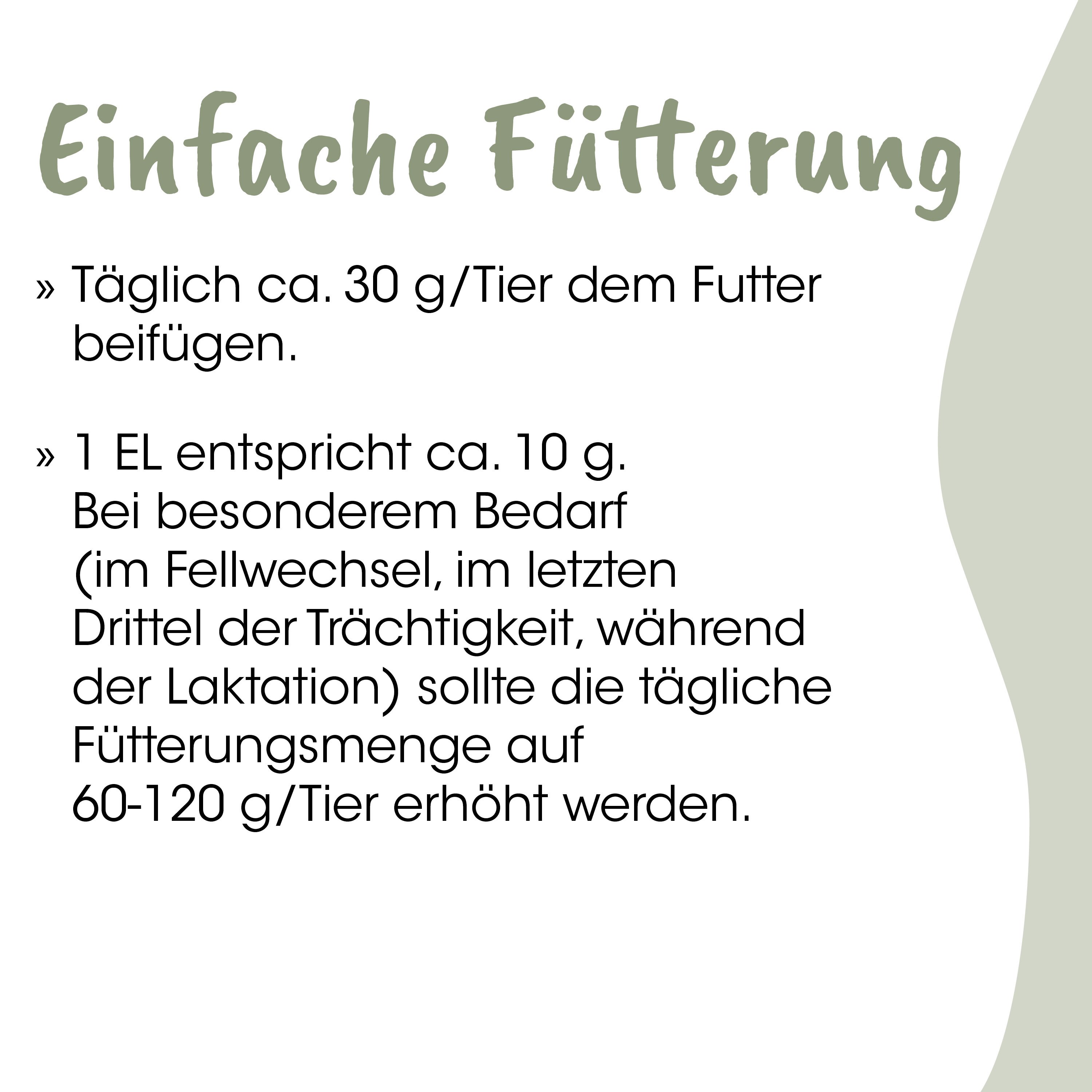Futteranleitung, Tierfutter, Tagesration, Ernährung, Laktationsteigern