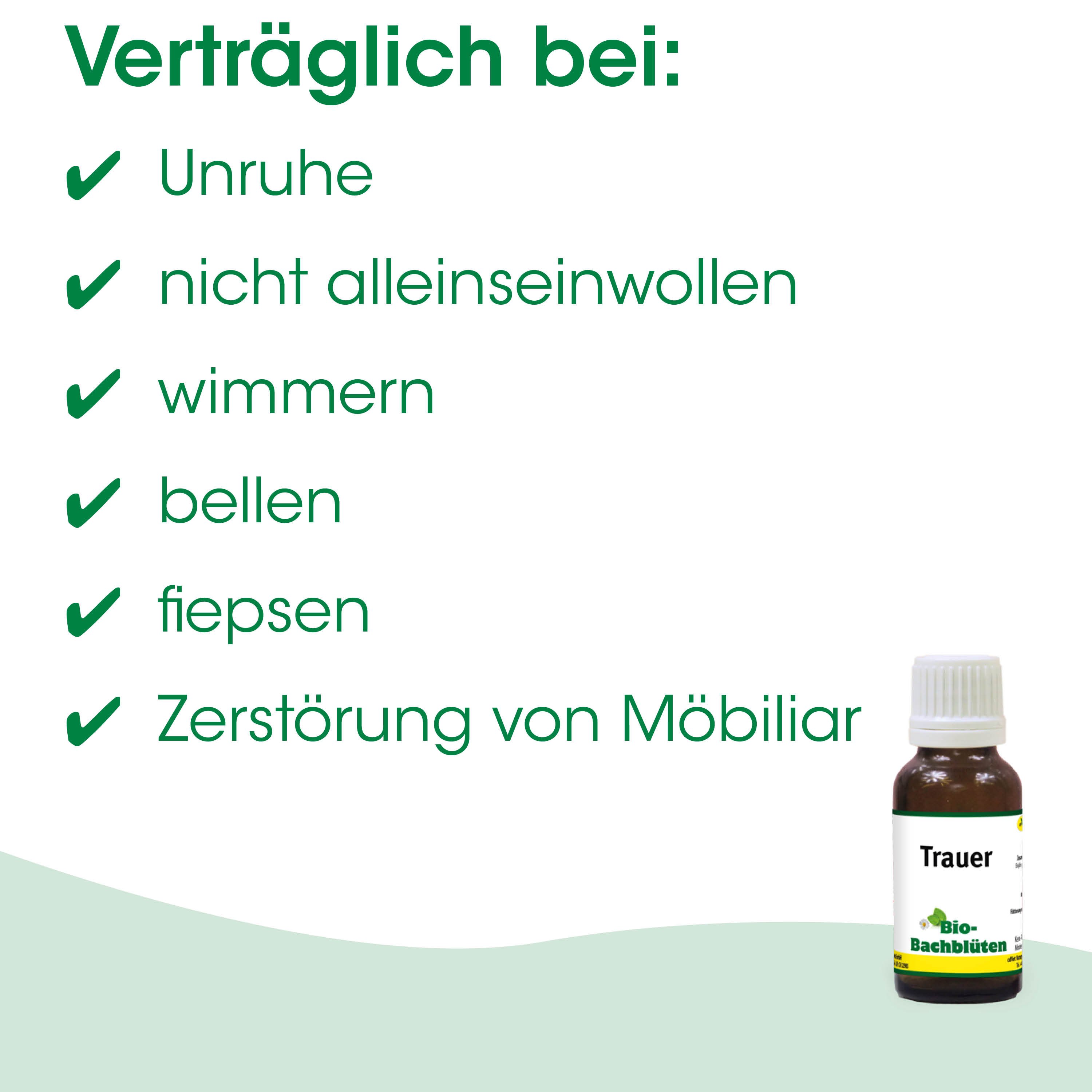 Kaufort, Traueröl, Bio-Bachblüten, Flasche, Etikett