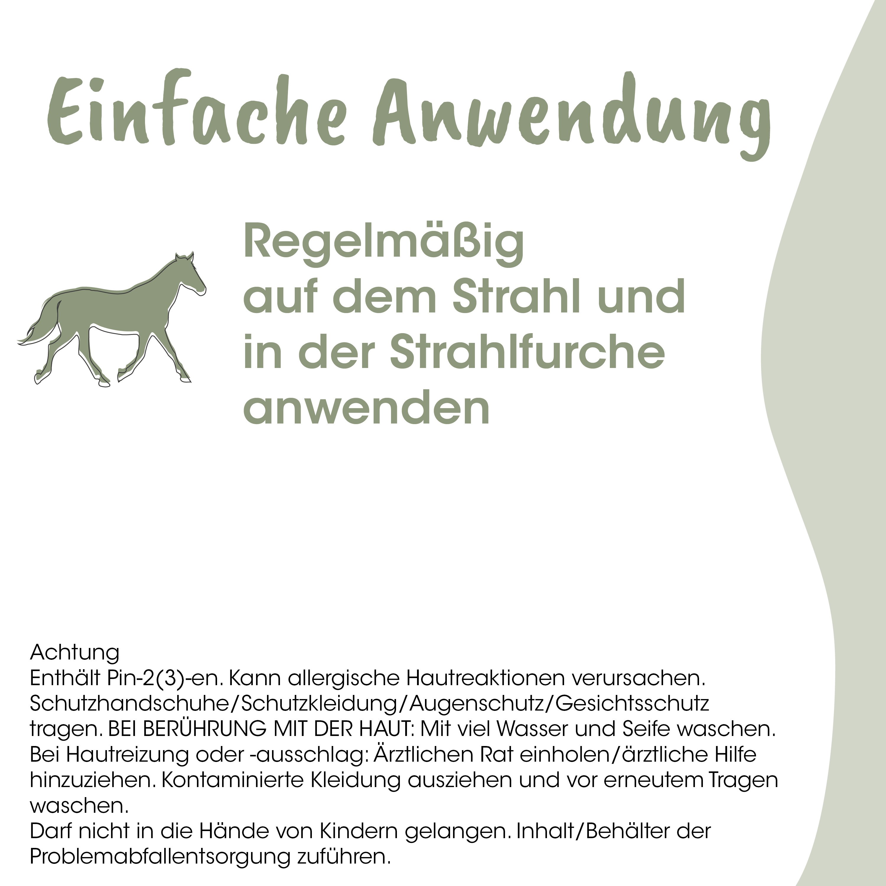 Pferd, Silhouette, Anleitung, Text, Warnung