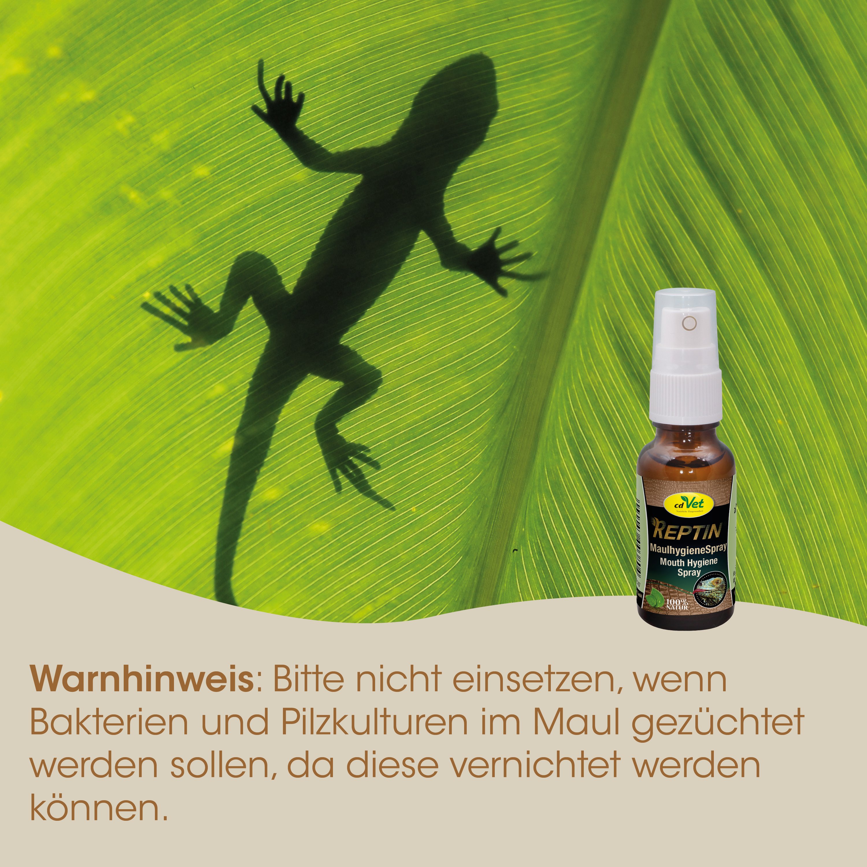 Reptin Spray, Mundhygiene, Tierarztprodukt, Mundhygiene-Spray, Bakterienbekämpfung
