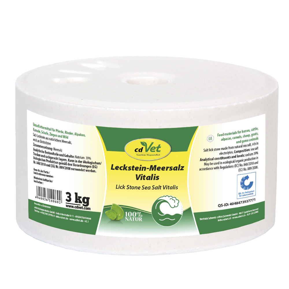 Leckstein-Meersalz, Vitalis, Sea Salt, 3 kg, Naturprodukt