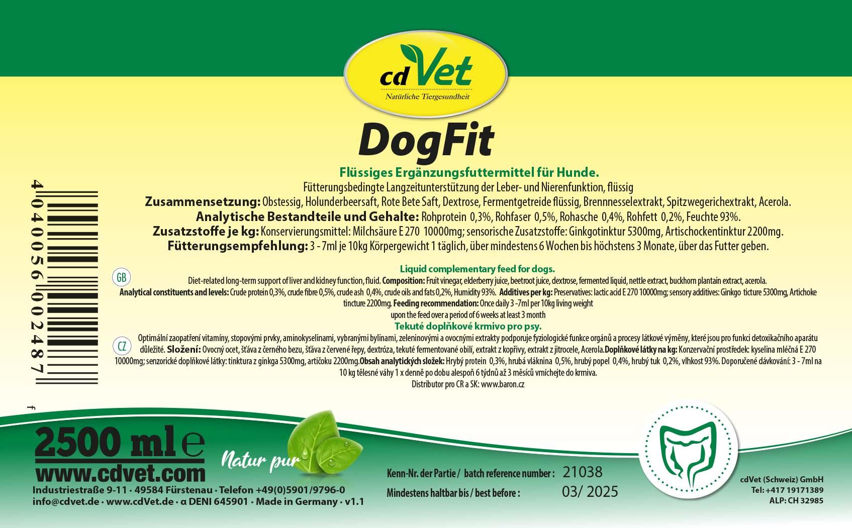 DogFit 2,5 L