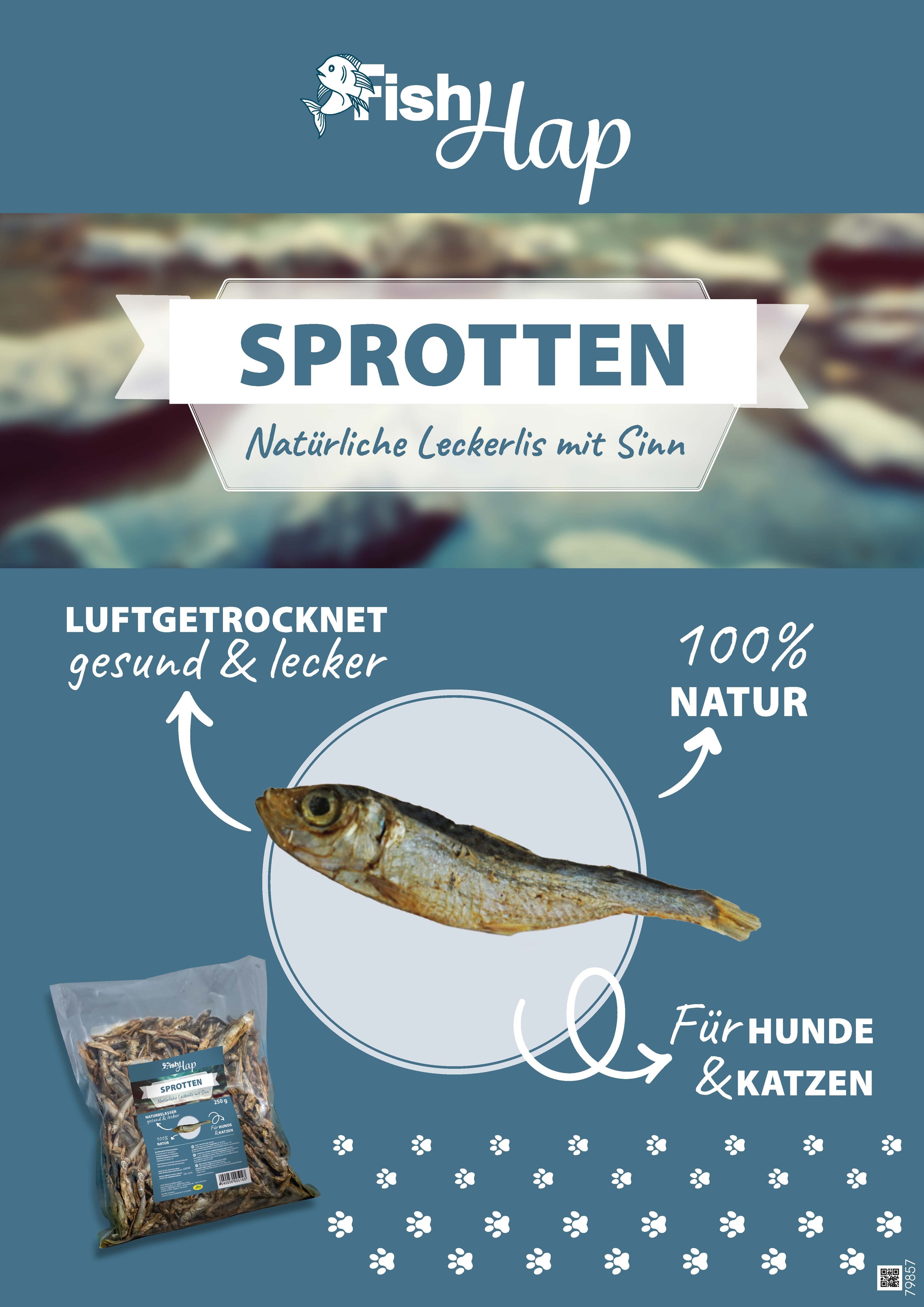 Werbung, Fische, Leben im Meer, Plakat, Hering