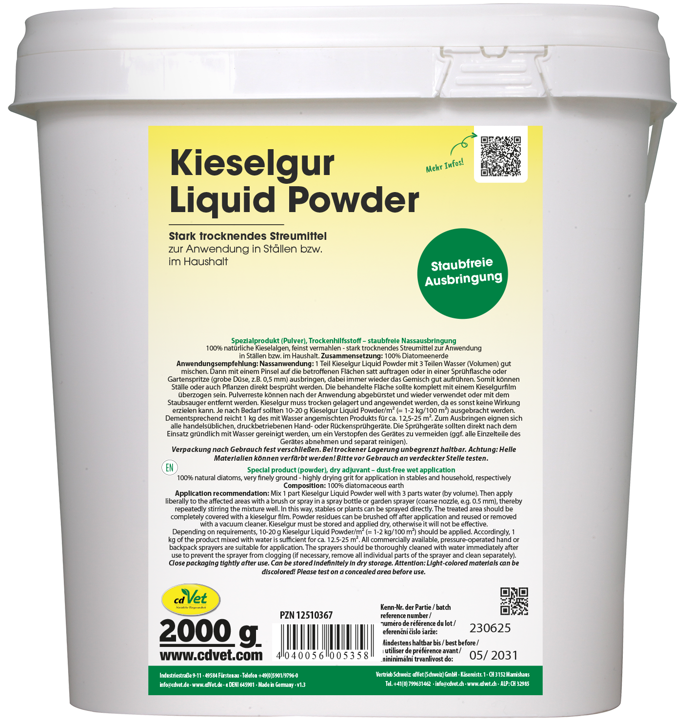 Kieselgur Liquid Powder 2kg
