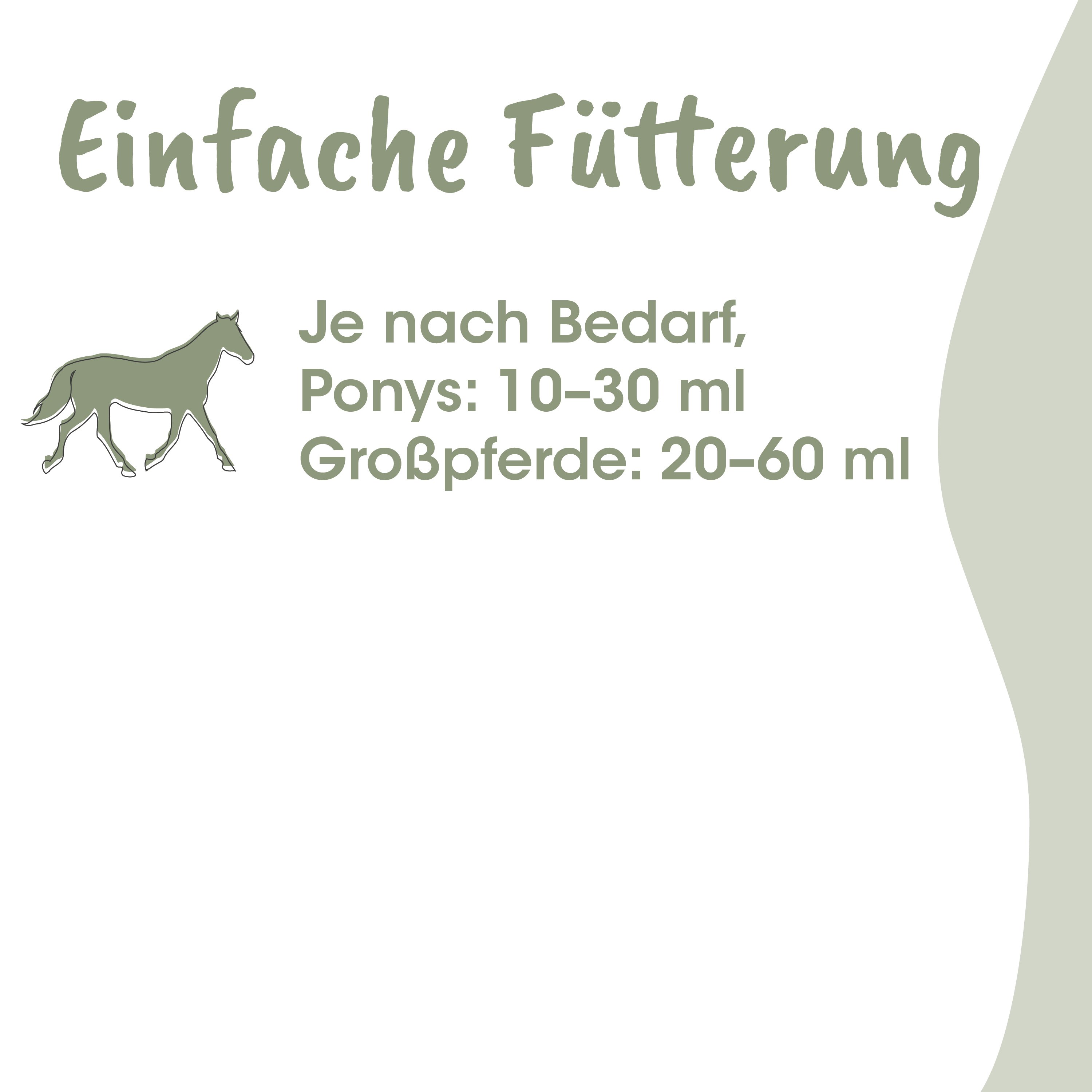 Pferd, Halter/Equestrian, Textil/Poster, Pferdefütterung, Größenangabe