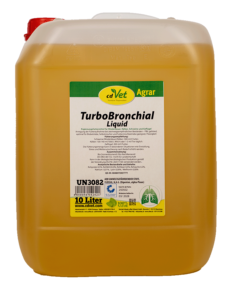 TurboBronchial, Liquide, 10 Liter, Tierfutter, Agrar