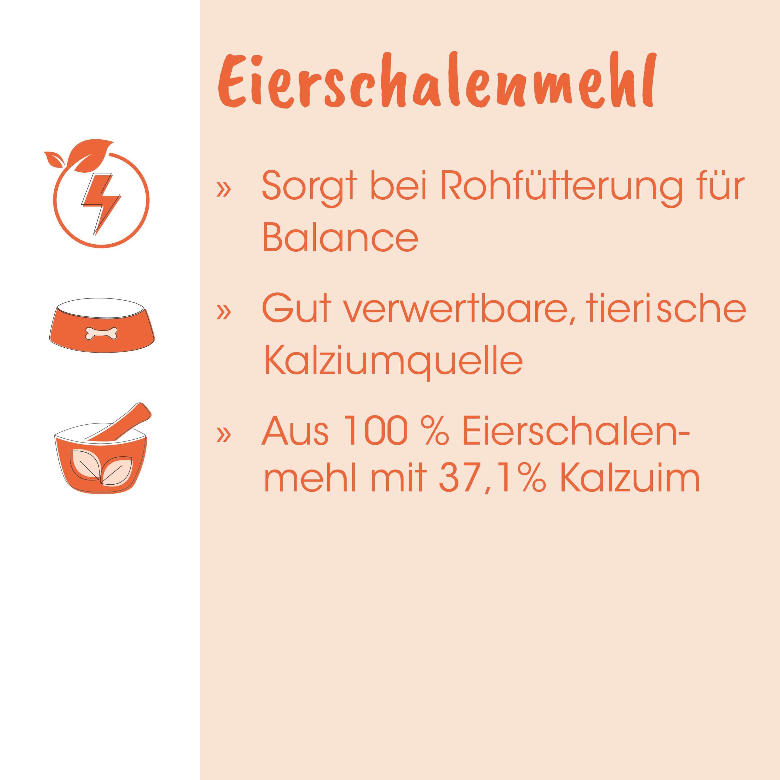 Eierschalenmehl, Kalziumquelle, Tierisch, Kalzium, Ernährung