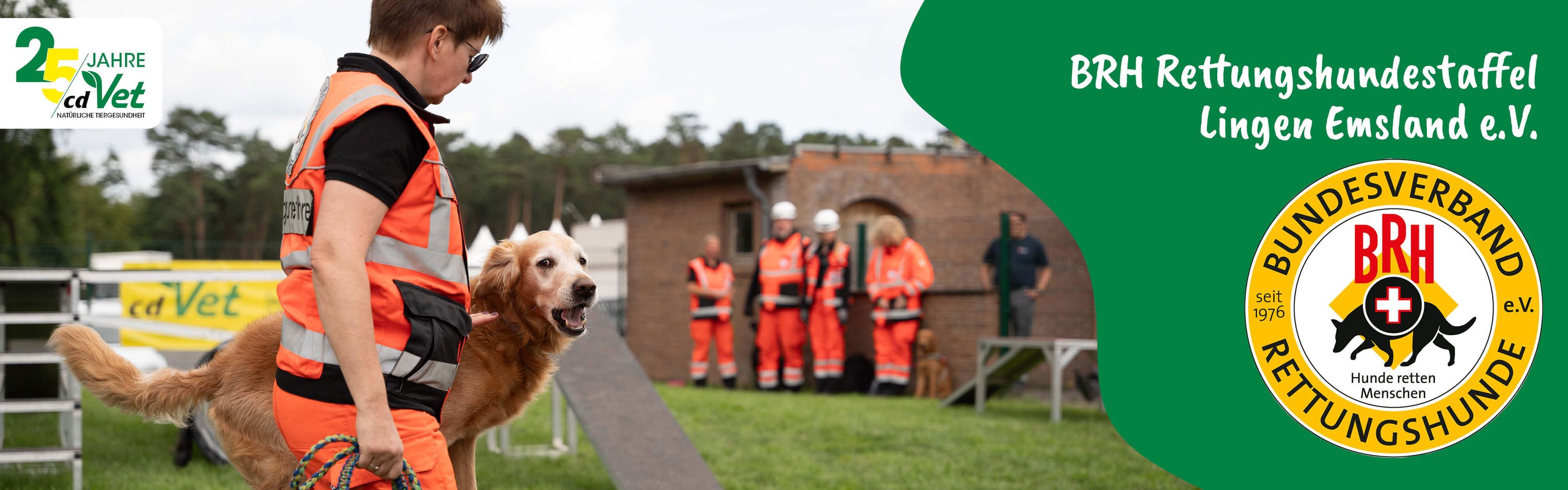 Weste, Rettungsweste, Logo, Person, Hund