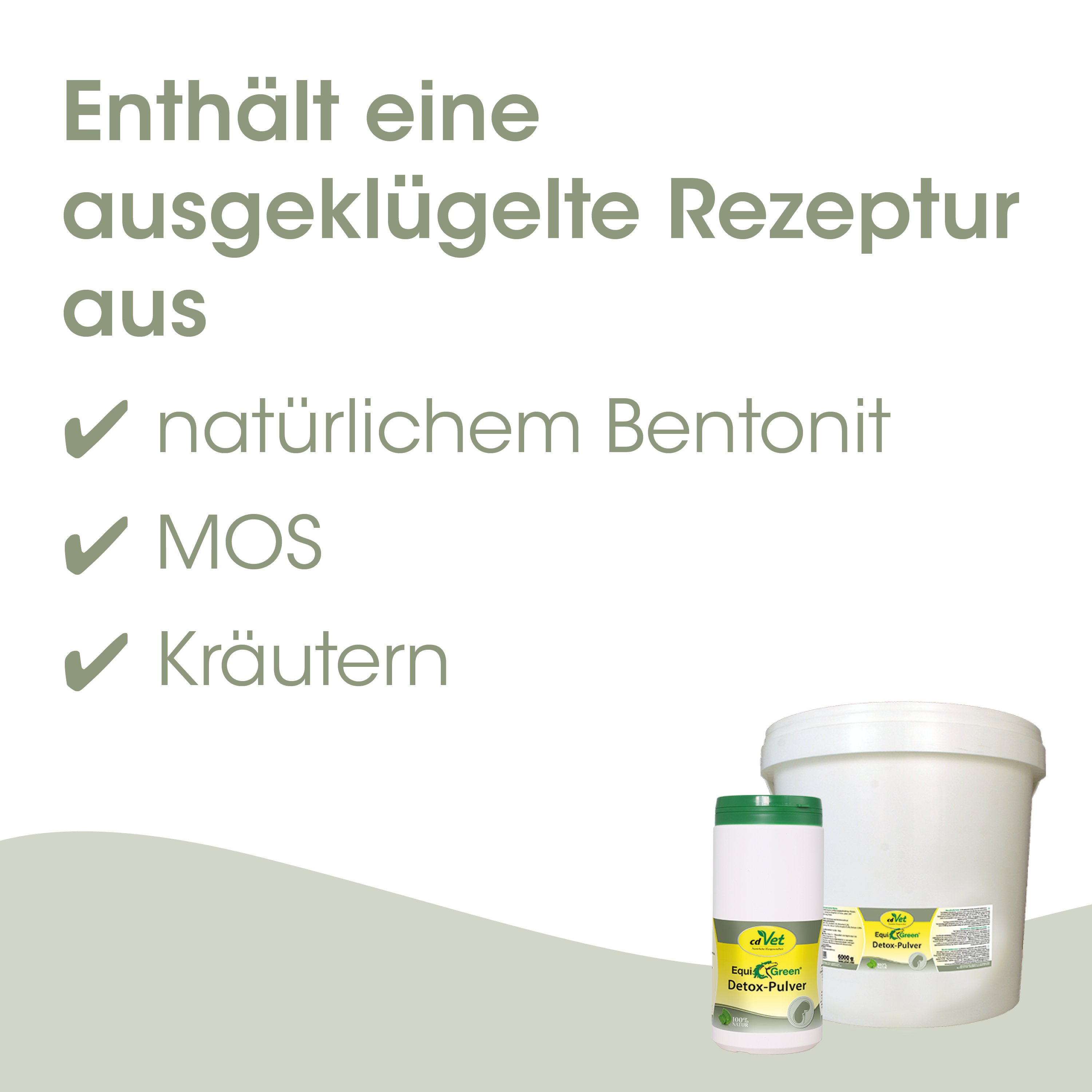 Detox-Pulver, Kräuter, MOS, Bentonit, Naturprodukt