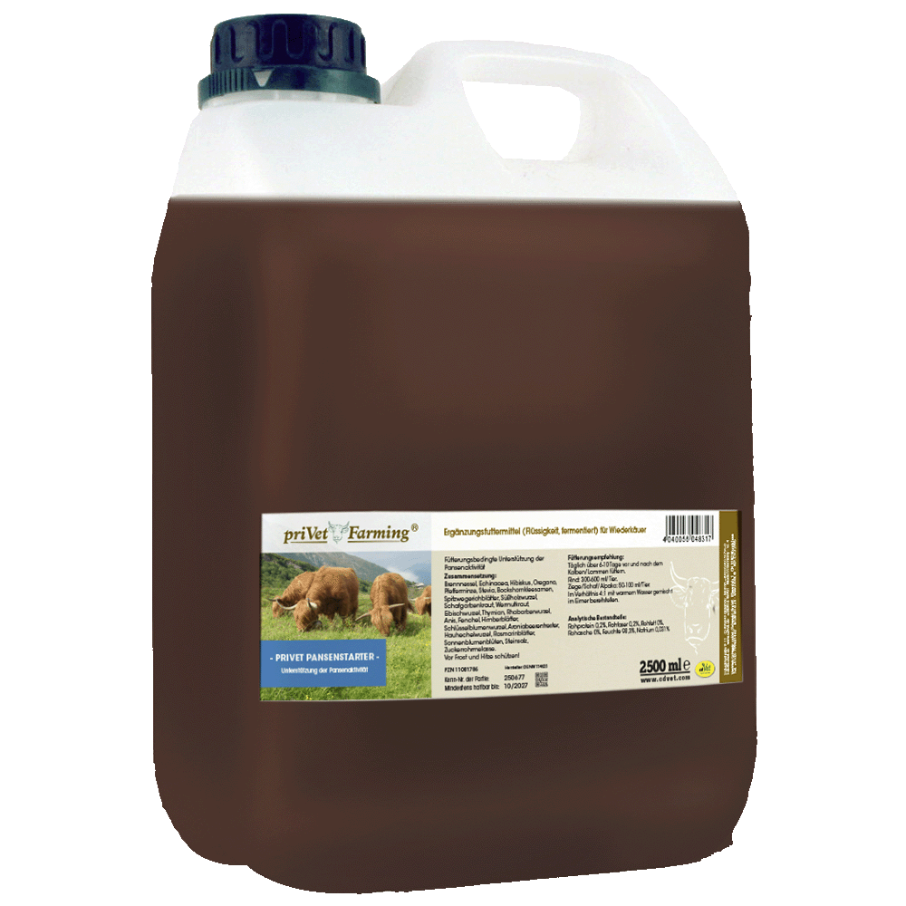 Futter, Futtercontainer, Bronnfarbener Inhalt, Tiernahrung, 2500 ml