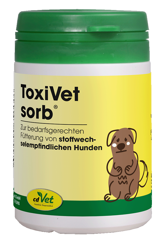 tiernahrung, hundeernährung, toxivet sorb, stoffwechselempfindlich, präparat