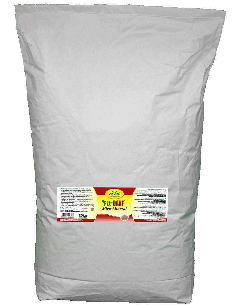 Tierfutter, MicroMineral, 25kg, Beutel, Fit-BARF