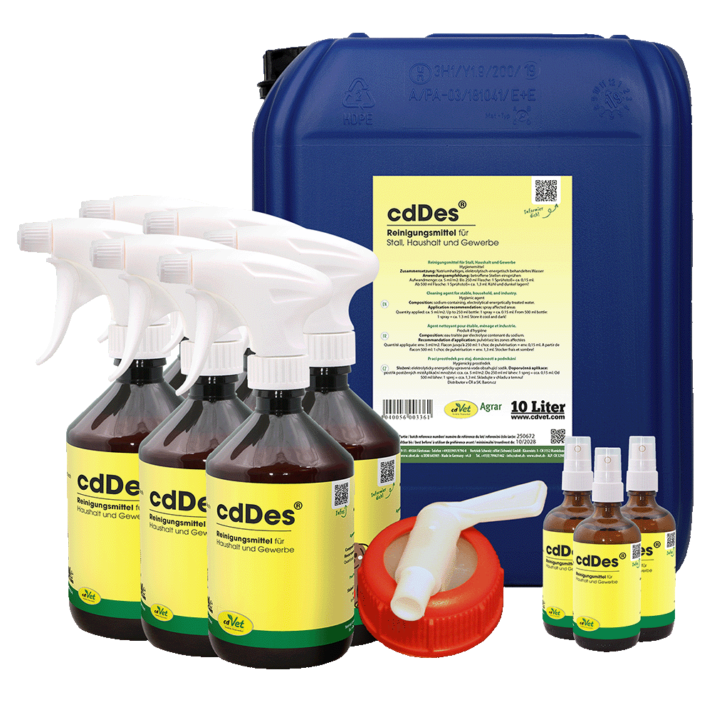 Reinigungsmittel, Sprayflasche, 10 Liter, cdDes, Gewerbe/Reinigungsmittelset