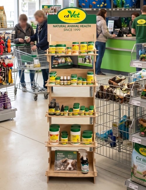 Tiernahrung, Hunde, Katzen, Futter, Regal