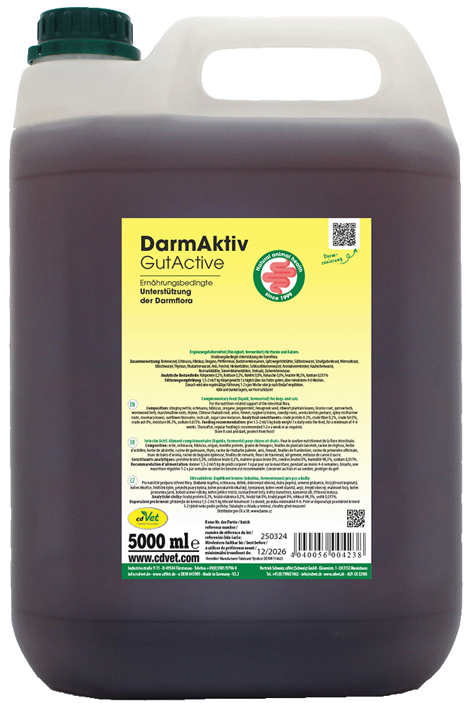 DarmAktiv GutActive, Ernährungsbasierte Nahrungsergänzung, Darmflora-Unterstützung, 5000 ml, Supplement