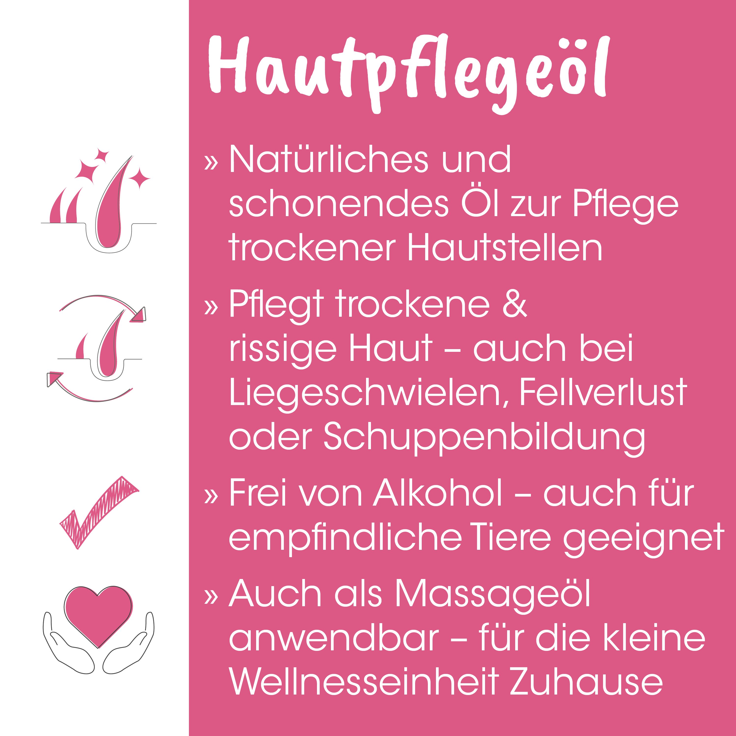 Pflegeöl, Hautpflege, Trockenhaut, Natürliche Pflege, Massageöl