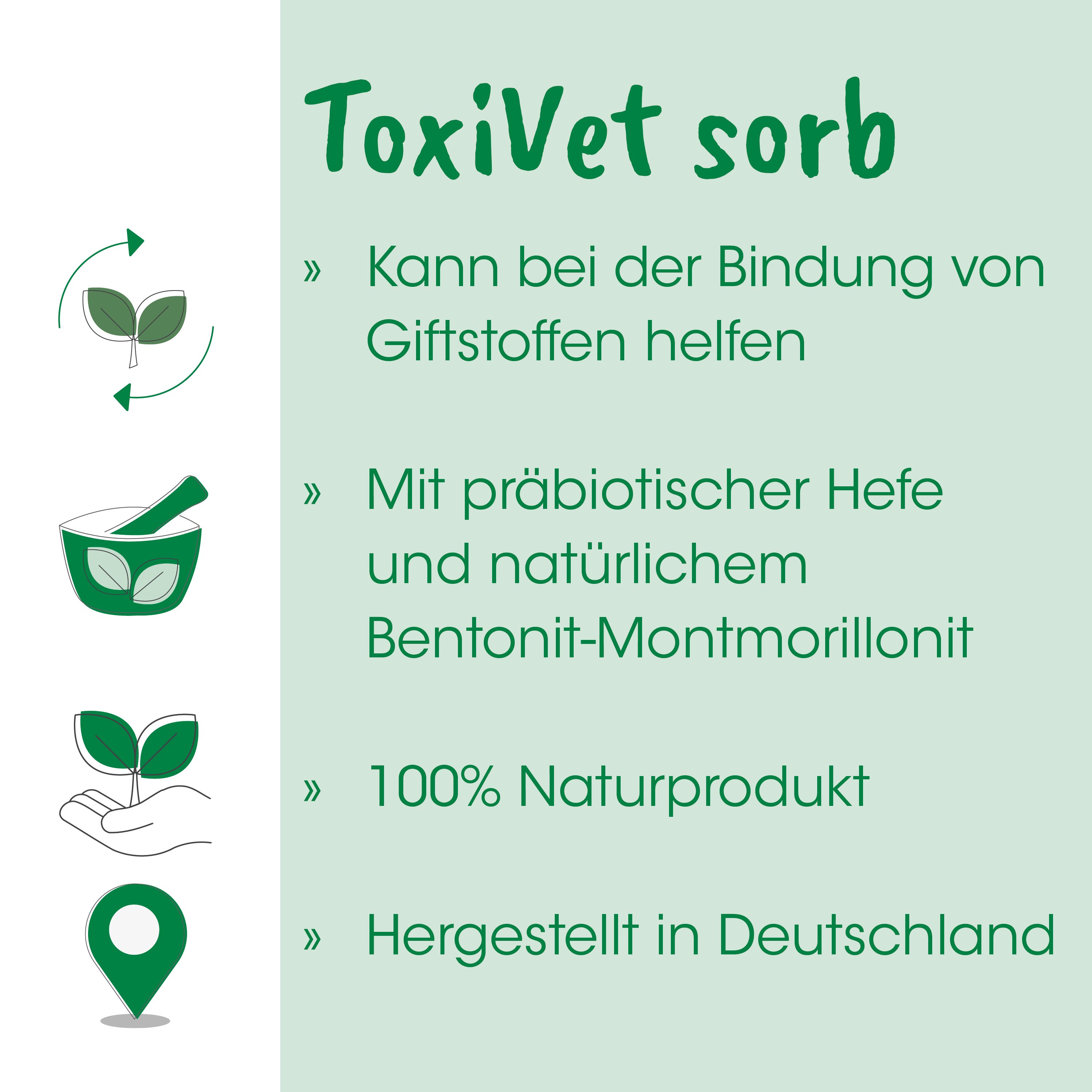 toxivet sorb, natürliche ursprungsquelle, pflanzenbasiert, naturprodukt, herbal supplement