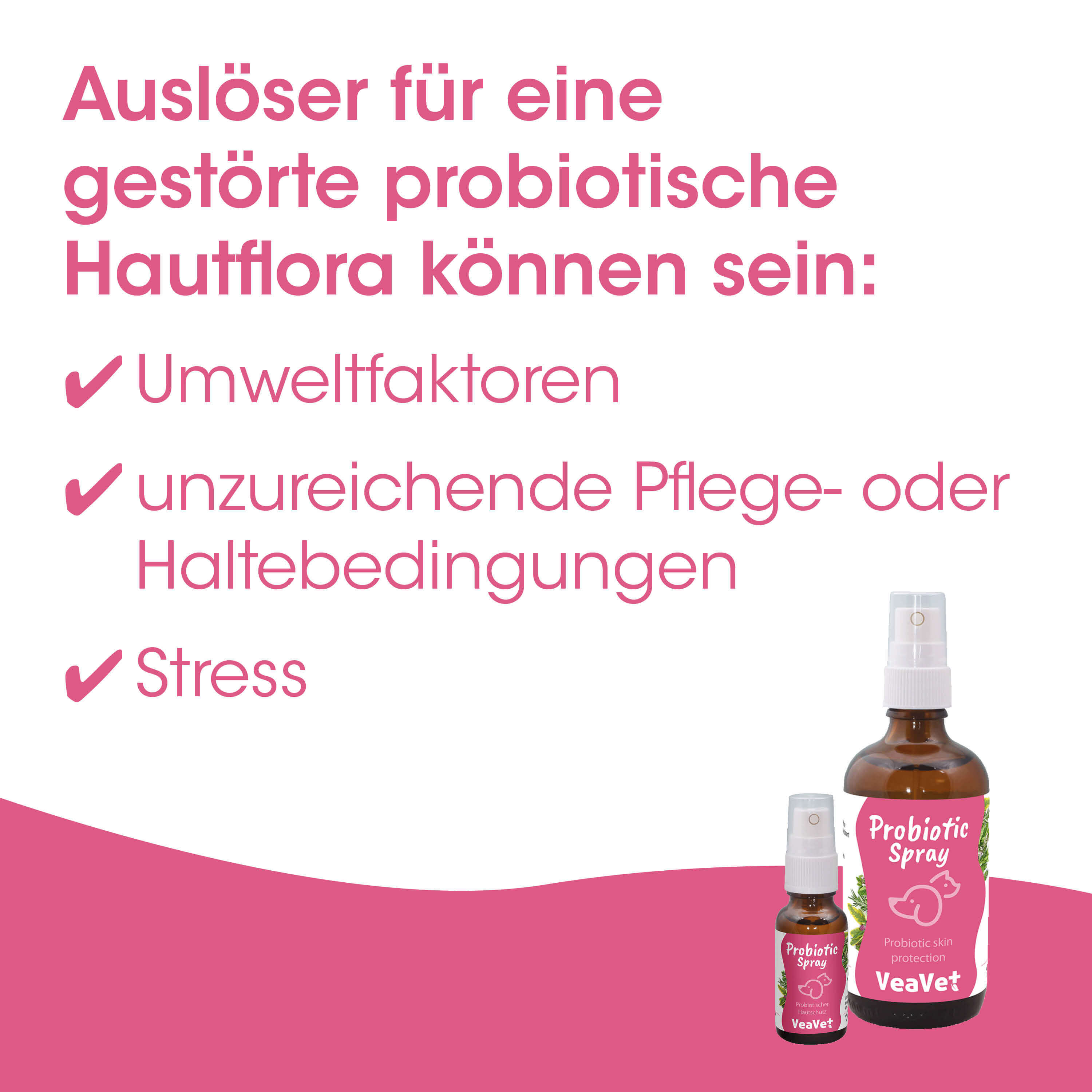Probiotic Spray, Hautpflege, Vitalität, Hautschutz, Spray-Flasche