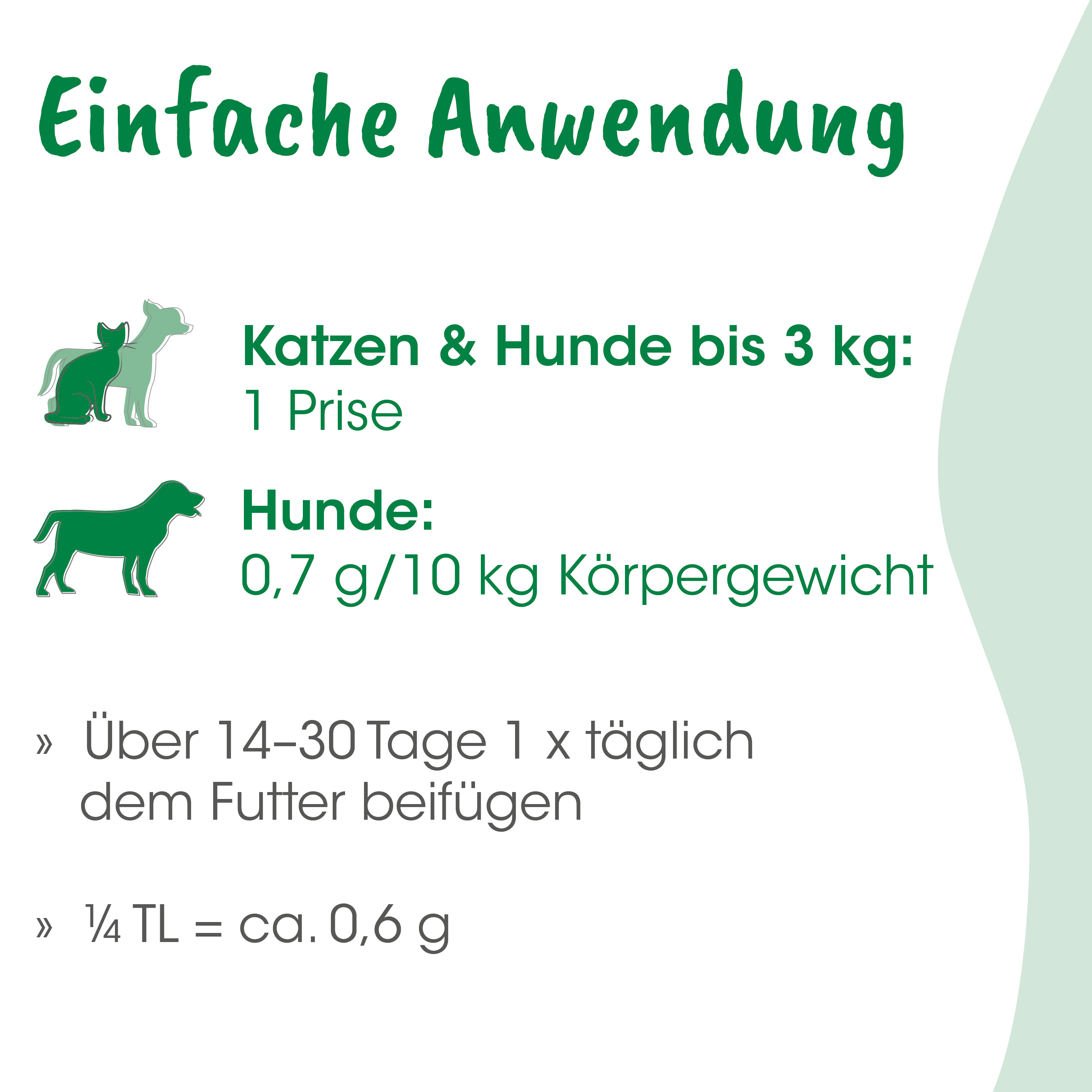 Katzenfutter, Hundfutter, Tiernahrung, Katzen & Hunde, Futterangaben