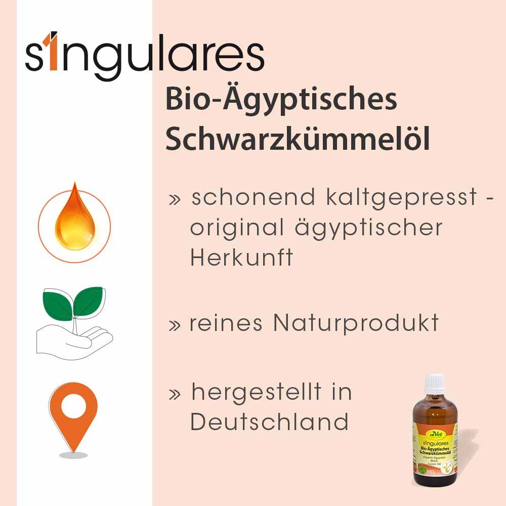 Singulares Ägyptisches Bio-Schwarzkümmelöl 100 ml