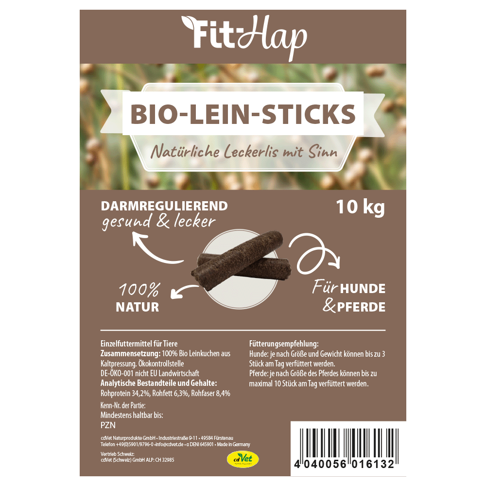 Bio, Leinsticks, Hunde & Pferde, Natursnacks, 10 kg