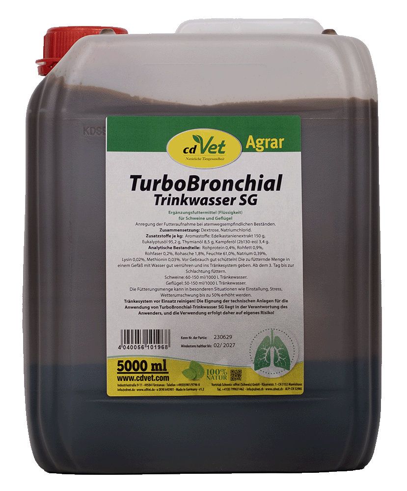 TurboBronchial, Trinkwasser SG, Agrar, 5000 ml, cdVet