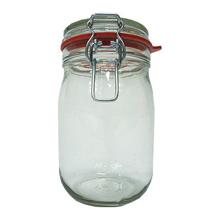 Drahtbügelglas weiß 1,1 L