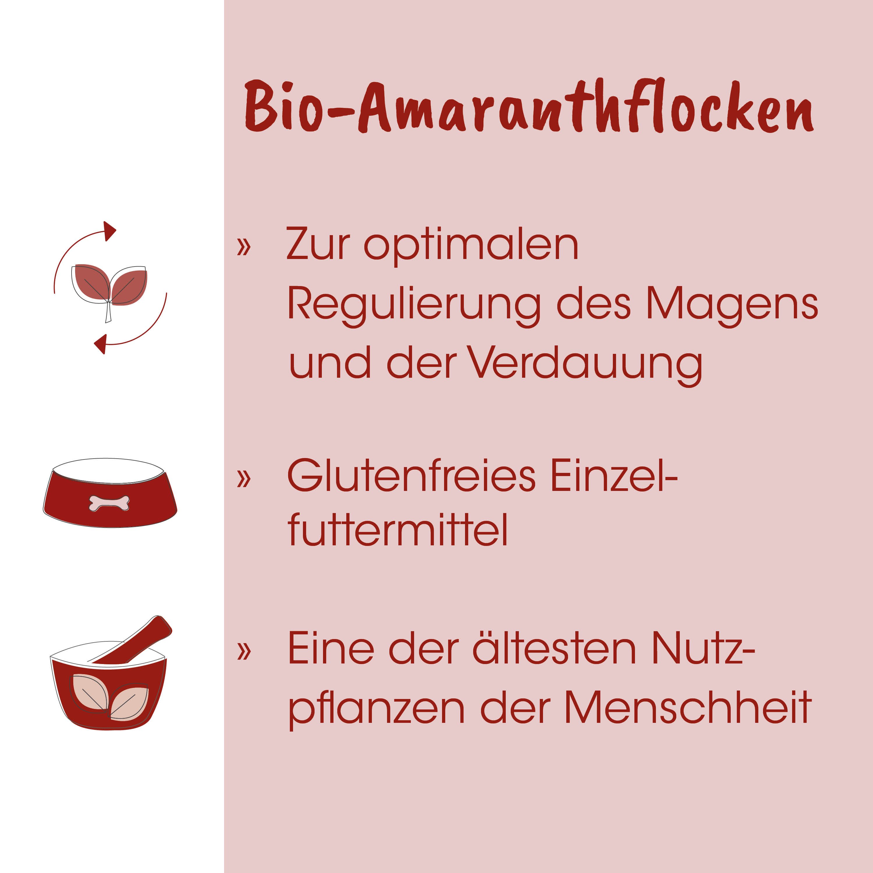 Bio-Amaranthfocken, Glutenfreies-Futtermittel, Tiernahrung, Nahrungsergänzung, Amaranth