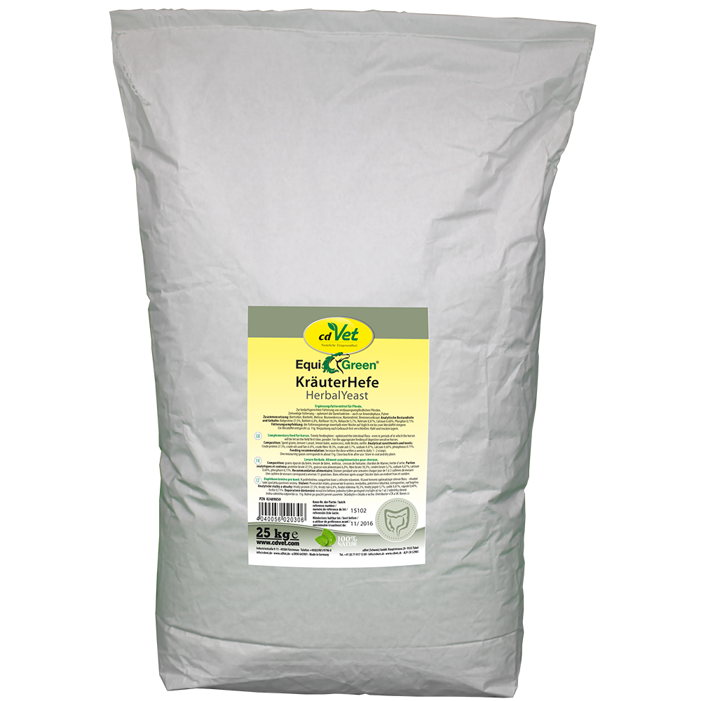Herbal Yeast, Kräuterhefe, EquiGreen, 25 kg, Lebensmittelzutatz
