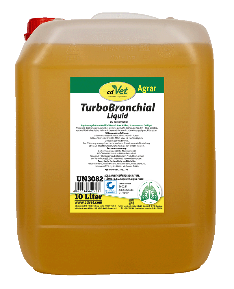 Tierfutter, Liquid, TurboBronchial, 10 Liter, Agrar