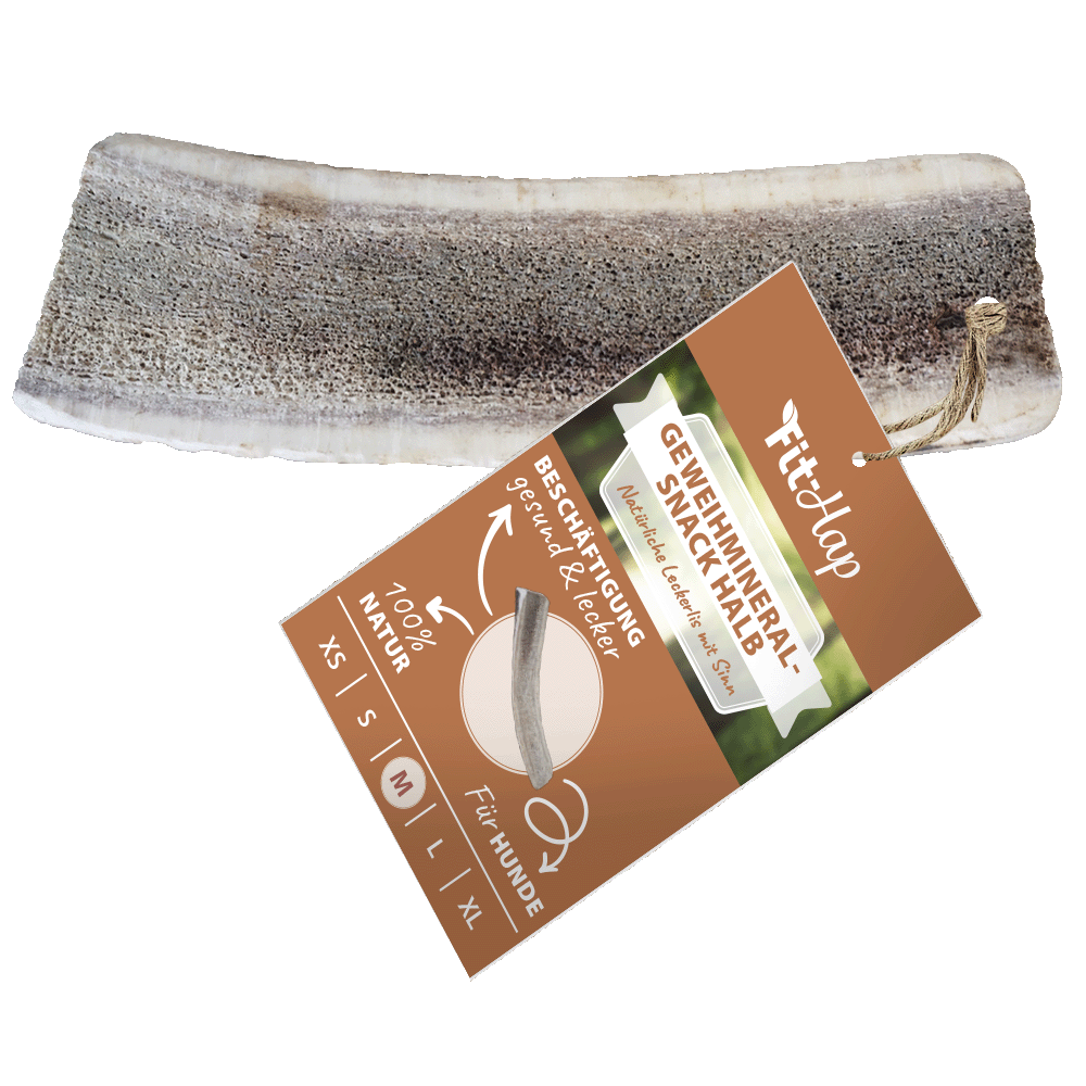 Fit-Hap Geweihmineral-Snack halb M (80-120 g)
