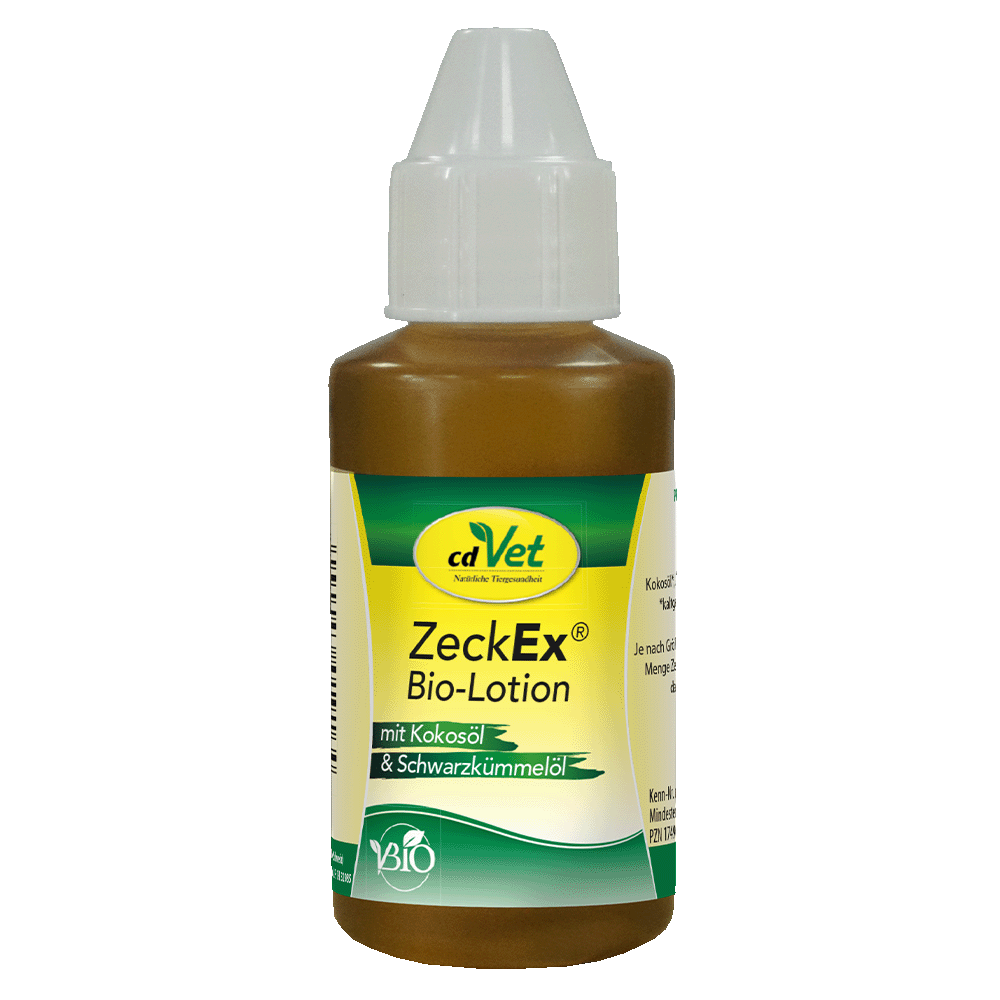 Bio-Lotion, ZeckEx, Kokosöl, Schwarzkümmelöl, Tierpflege