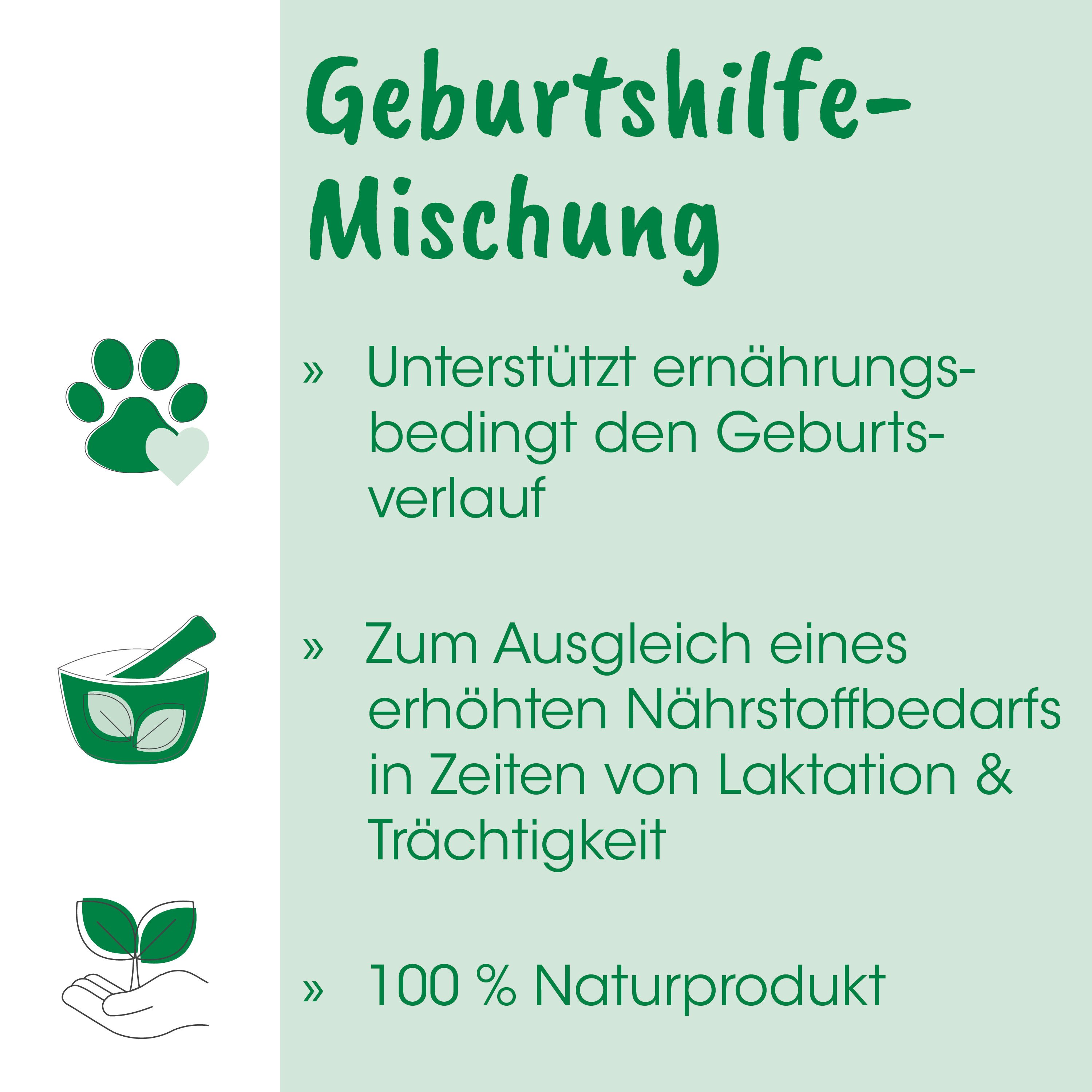 pferdepfote, logo, grünes muster, geburtschilfe, natürliche produktion