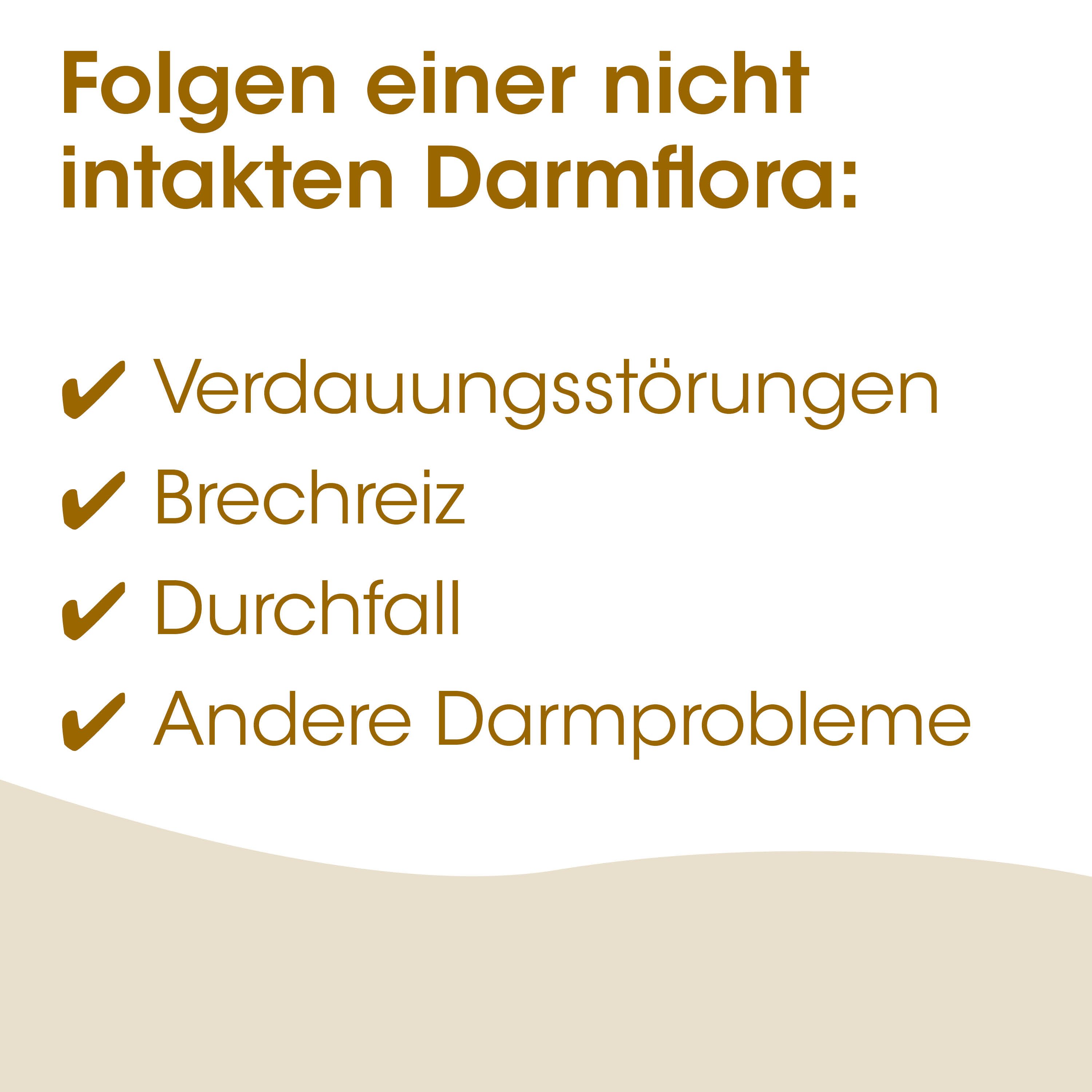 Darmflora, Verdauungsstörung, Durchfall, Darmprobleme, Checkliste