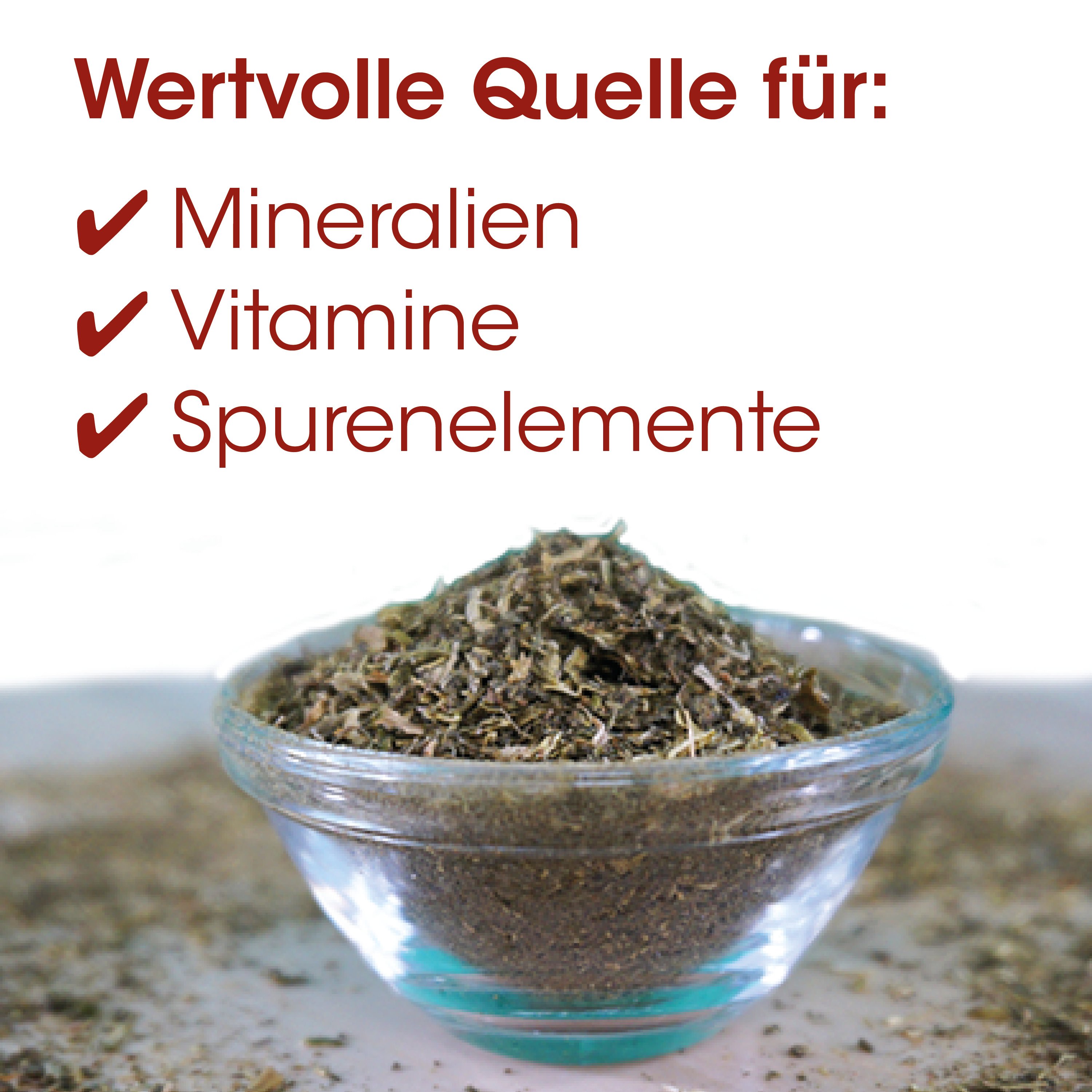Kräuter, Kräutertee, Mineralien, Spurenlemente, GlasSchale