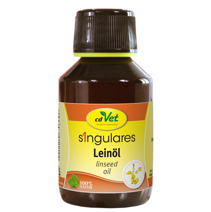Leinöl, Leinsamenöl, Tieröl, braune Flasche, Naturprodukt