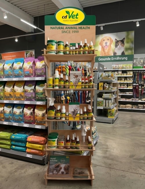 Hundeernährung, Pflegemittel, Tiernahrung, Naturheilmittel, Vet-Store