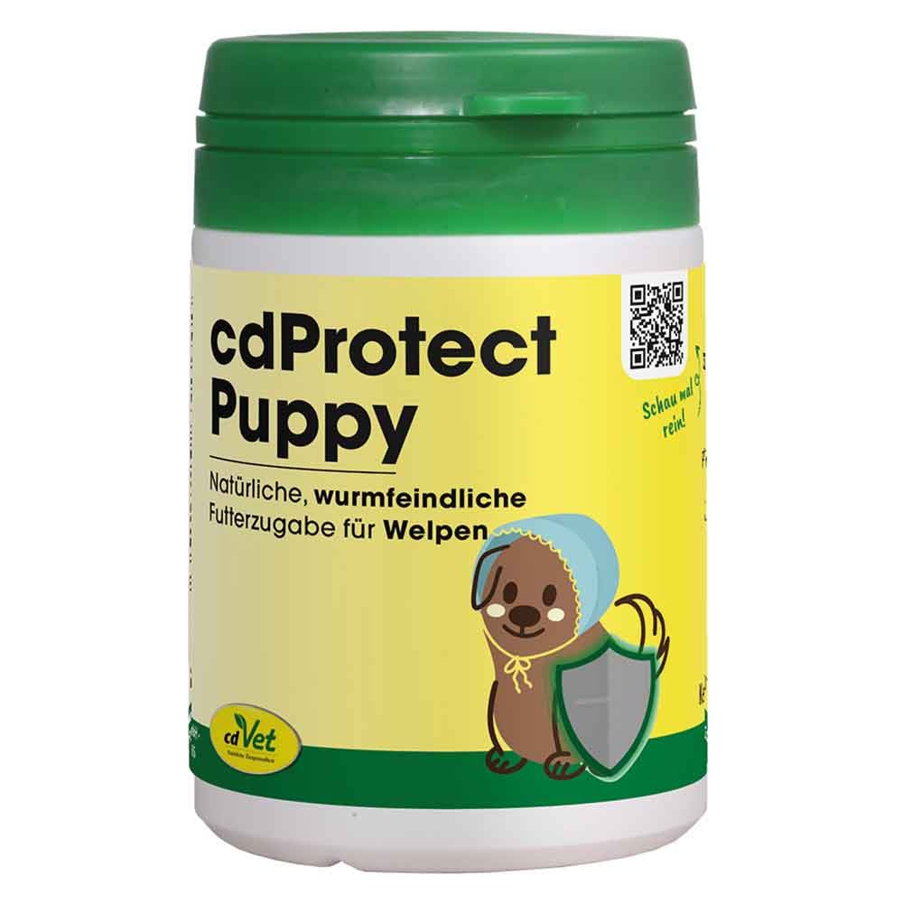 Hundemedikament, Welpenfutter, Futterzusatz, Wurmbehandlung, CdProtect Puppy
