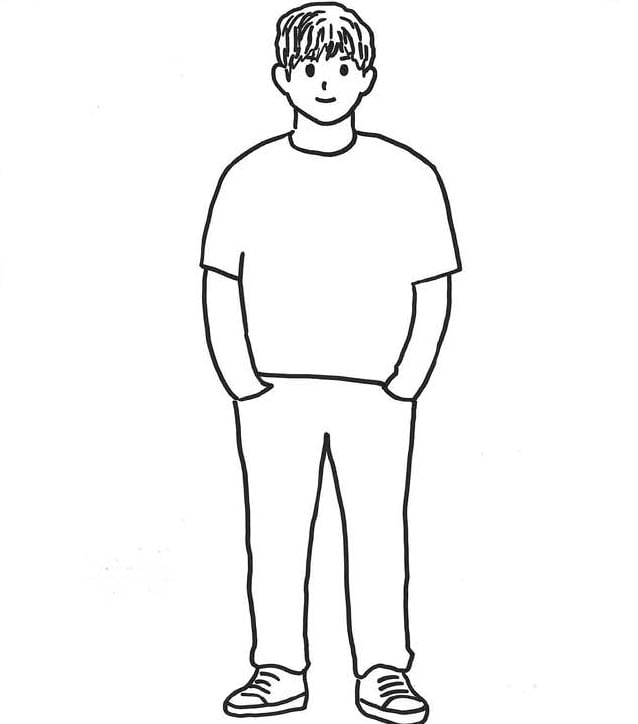 T-Shirt, lange Hose, Casualkleidung, T-Shirt und Hose, Outfit