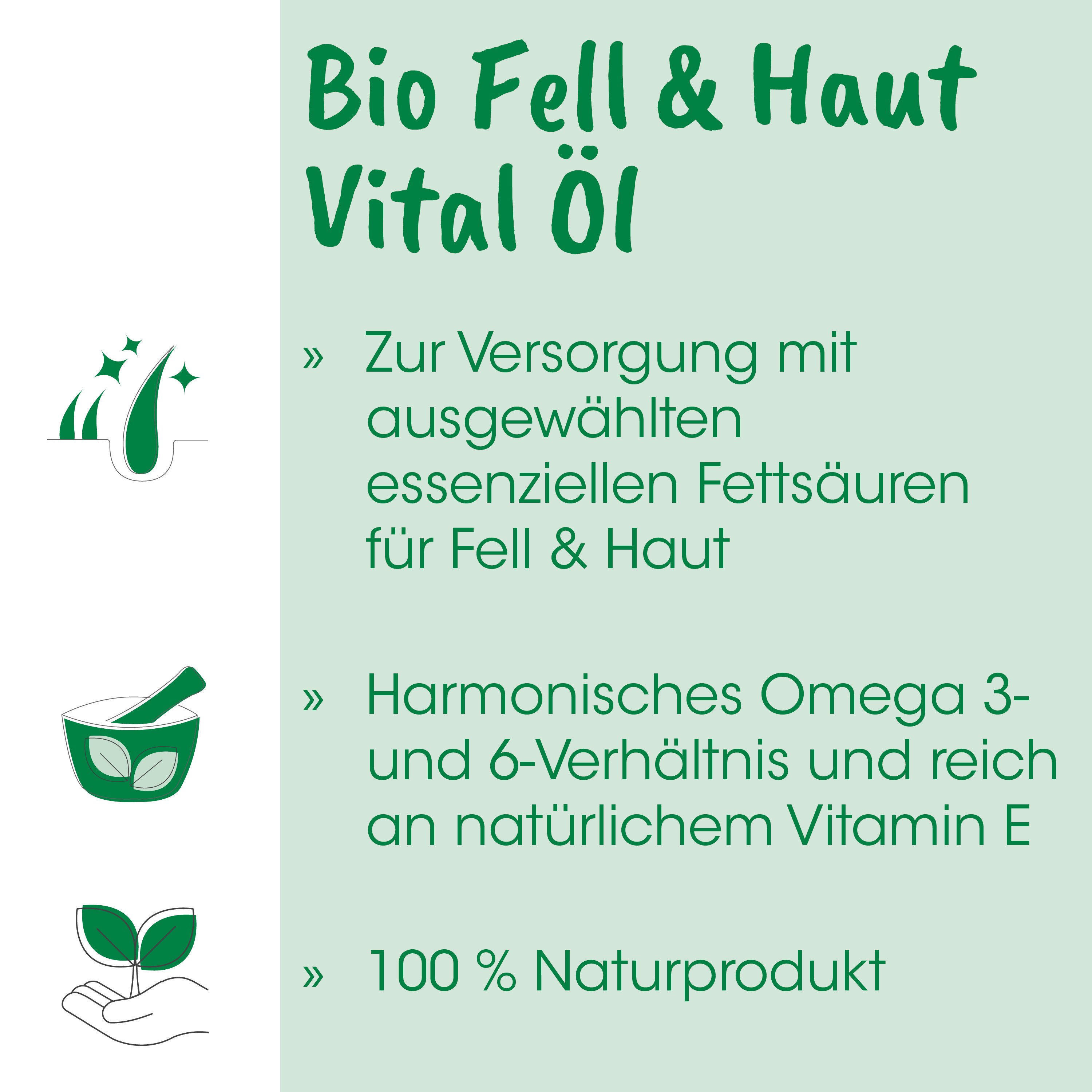 Bio, Fell & Haut, Vitöl Öl, essentielle Fettsäuren, Naturprodukt