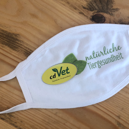 Mund-Nasenmaske cdVet aus Baumwolle