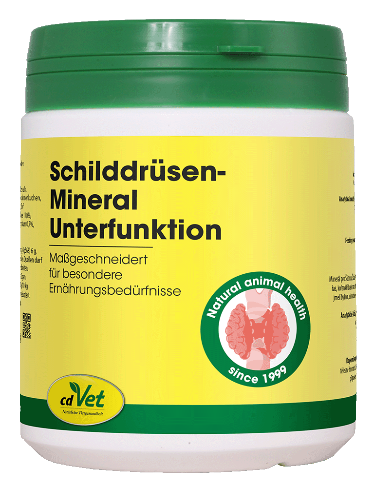 Schilddrüsen-Minernal, Unterfunktion, Tier-Nahrung, Ernährungsbedarf, Naturheilmittel